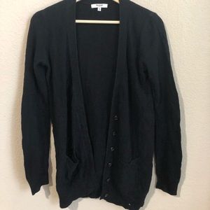 madewell black knit cardigan